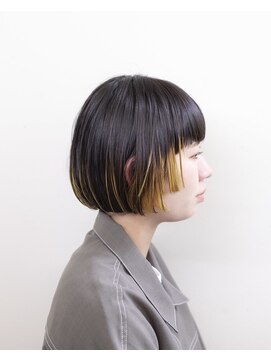 ルプラ ガーデン(le-pla garden) ボブ#切りっぱなし#インナーカラー#ダブルカラー＃ケアブリーチ