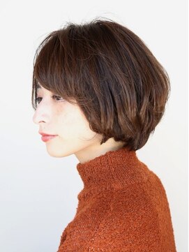 フラット 中山店(flat) 前髪なしの耳かけシルキーストレート[中山駅]