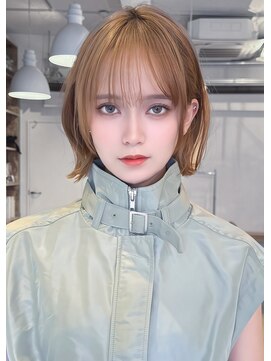 アグ ヘアー ロイカ 本陣店(Agu hair Loica) 《Agu hair》耳掛けショートボブ×numberA.ケアオイルスリーク
