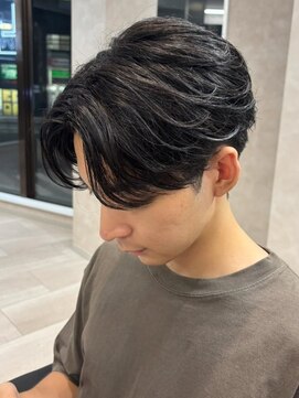 エルマーク 京都駅前(L-MARK) ニュアンスパーマ/センターパート/マッシュ/カルマパーマ/メンズ