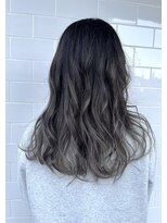 Folklore【フォークロア】翠町支店 《髪質改善サロン》 バレイヤージュ風ホワイトグレージュ