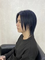 インテグリ オオタ(INTEGRI oota) ネイビーブルー×中性美ウルフ/2026年注目トレンドヘア