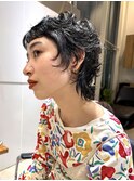 マレットヘア　ウルフパーマ　ショートウルフ　ピクシーショート