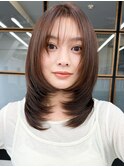 美髪◎髪質改善酸性ストレートセミロング
