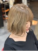 ミルクティーベージュ☆ボブ