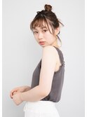 【moca HAIR DESIGN】お団子ルーズアップ