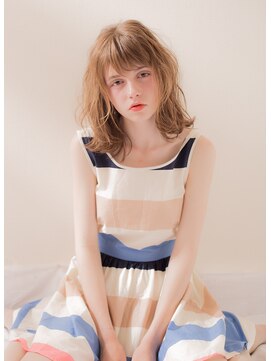 ジリッタ(JILI.TA) 【JILI.TA京都】大人可愛いベージュカラー小顔シースルーバング