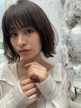 シー バイ ロンド 新宿(Sea by Lond) 大人カジュアルマロンベージュくびれボブ