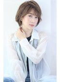 20代30代40代絶壁解消・グレージュショート・