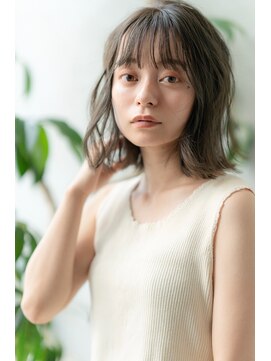 オースティン 流山おおたかの森(AUSTIN) 大人かわいい前髪セシルカットココアブラウンフリンジウェーブ