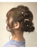 20代・30代・40代似合う小顔ヘアアレンジ♪二次会ブライダル花嫁