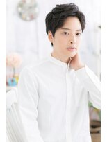 ミック ヘアアンドメイク アップ 駒込店(miq Hair&Make up)&nbsp;アップバングくせ毛ショートグランマッシュa1