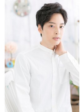 ミック ヘアアンドメイク アップ 駒込店(miq Hair&Make up) アップバングくせ毛ショートグランマッシュa1