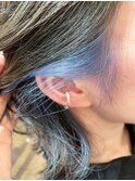 イヤリングカラー◎水色◎透明感カラー◎10代◎20代◎30代