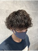 波巻きパーマ
