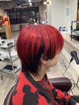 コワファーストナガサキシャンプーボーイ(COIFF1RST NAGASAKI SHAMPOO BOY)&nbsp;アウターカラー×ウルフカット