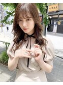 髪質改善*フェミニンロングシルキーベージュ*美髪【Zina三田】