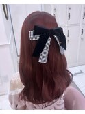 ブリーチ無しダブルカラーでピンク*rina*