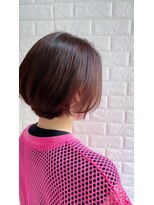 ヒップスデコ(Hip's deco)&nbsp;まるみショートボブ☆美肌カラーピンクパープル☆ヒップスデコHi