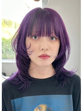 ディーン 栄店(DEAN) DEAN【パープルカラー】ダブルカラーインナーカラーケアブリーチ