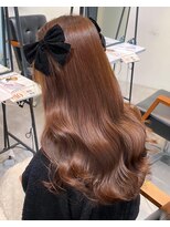 メルティーカラーフェミニンロング似合わせカット[原宿/表参道]