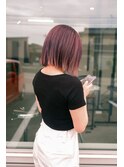 パープル×ボブ