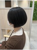 「髪質改善　キレイめ大人ショートボブ」 鹿毛