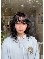 シアン 矢場町店(CYAN.)&nbsp;ウルフレイヤー×ウルフパーマ×黒髪パーマ