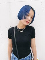 ラグ(log) ブルーカラー×ショートボブ!