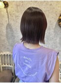 【natsuki】切りっぱなしボブ◇カシスブラウン
