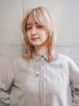 ギークス(GEEKS) 【GEEKS渋谷】ミルクティーベージュ/冬カラー/ウルフカット/小顔