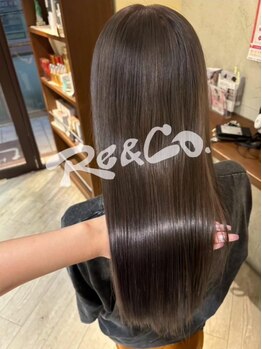 リアンドコー(Re&co)の写真/カラーと同時に施術可能な〈髪質改善カラー〉で“カワイイ×美髪×時短”すべてが叶う☆