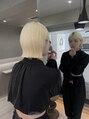 コール ネックス ザ サロン 表参道(COALL nex the salon)&nbsp;【モード系】ぱつっとハイトーンボブ[#表参道駅＃韓国]