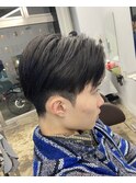 メンズナチュラルセンターパート