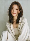 ☆ホワイトグレージュミニウルフデジタルパーマチェリーブラウン