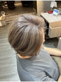 白髪ぼかしカラー（白髪率90%以上）
