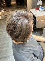 ミチオノザワヘアサロンギンザ 静岡店(Michio Nozawa HAIR SALON Ginza) 白髪ぼかしカラー(白髪率90%以上)/グレーブラウン/30代/40代