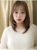 イヤリングカラー艶髪顔回りレイヤーカットTc3戸田公園20代30代