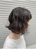 #ボブ × #パーマ