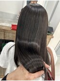 ツヤ髪ロングケラチントリートメント白髪染グレイカラーカット