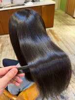 セットアップ 岡山北長瀬店(SET-UP)&nbsp;暗めカラー髪質改善×美ツヤストレート