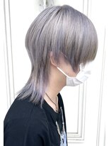 グラスペディア(graspedia) メンズウルフホワイトシルバー【ウルフカット広島】