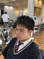 アンカー(ANCHOR)&nbsp;MEN’S HAIR/サーフカール/刈り上げセンターパート/印西