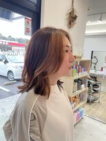 ヘアーアスクアドア(hair ask Adore) フロントフレーミングカラー