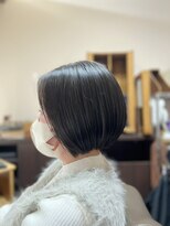 ハルジュヘアーリゾート(haruju HairResort)&nbsp;【艶髪・暗髪】大人の気品漂う・サラツヤ丸みショートボブ