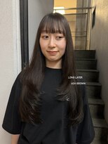 テテ ニコ(tete nico)&nbsp;【なりたりみ】ロングレイヤーアッシュブラウン