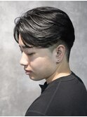 曲がる縮毛矯正で作る毛流れセンターパート