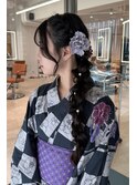 【ヘアセット】サイド編みおろし/浴衣ヘア／梅田駅