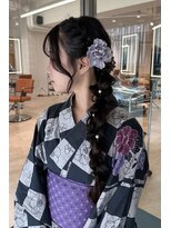ランズ アネックス 梅田(LANDS ANNEX) 【ヘアセット】サイド編みおろし/浴衣ヘア/梅田駅