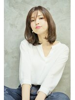 アジュール ヘアデザイン(Aju r hair design) シースルーバング×大人ミディ